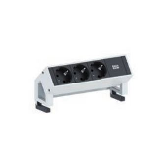 Bachmann DESK 2 extensão elétrica 0,2 m 3 tomada(s) CA Preto, Branco - 1