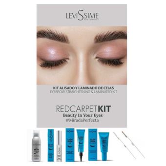Kit para Alisar e Laminar Sobrancelhas Levissime Red Carpet - 1