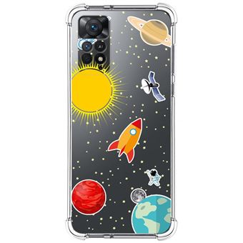 Capa Tumundosmartphone de silicone anti-choque para Xiaomi Redmi Note 11 Pro / 11 Pro 5G desenhos de design de espaço - 1