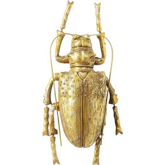 Decoração de Parede Kare Design Longicorn Beetle Gold - 1