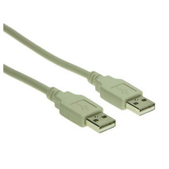 Cabo USB Alcasa 1m USB 2.0 A-A Cinzento