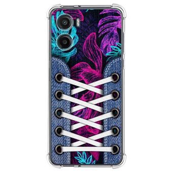 Capa de Silicone Tumundosmartphone à Prova de Choque para Motorola Moto G05 / E15 | Sneakers 07 Desenhos Design - 1