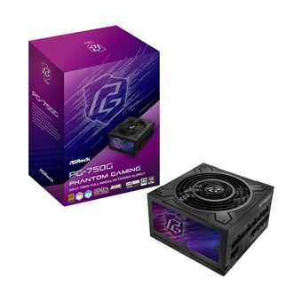 Fonte de Alimentação Asrock Phantom Gaming PG-750G | Preto - 1