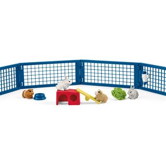 Conjunto de brinquedos Schleich Rabbit and guinea pig hutch - 1
