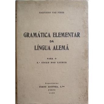 Gramática elementar da língua alemã. - 1