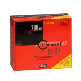 Intenso CD-RW 700MB / 80min, 12x 10 peça(s) - 1