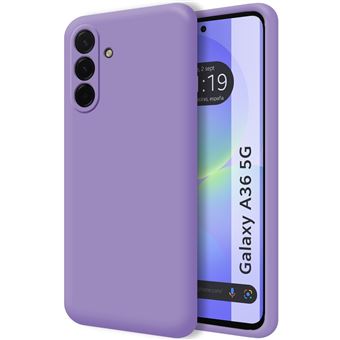 Capa TUMUNDOSMARTPHONE de Silicone Líquido ultramacio para Samsung Galaxy A36 5G em roxo - 1