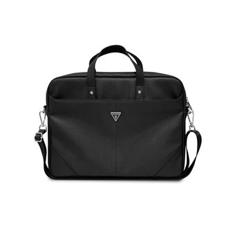 Bolsa Guess para computador portátil de 16'' modelo Saffiano | Preto - 1