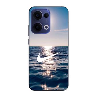 Capa Maniacase para Oppo Reno 13 5G | Nike logotipo branco mar sol - 1
