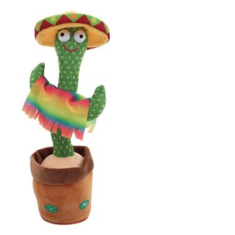 Peluche Interactivo Arzopa Dancing Cactus Mexico | Repete Audição | 120 Canções - 1