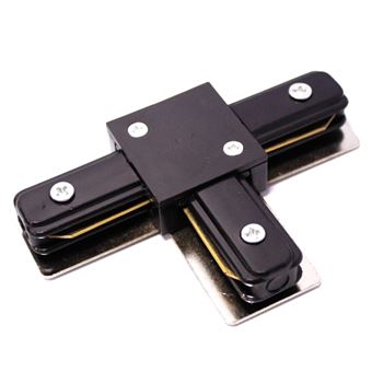 União ou Junção Tripla BeMatik de Pista Luz de Teto Trilho 1 Via em Preto - 1