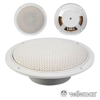 Conjunto 2 Colunas Velleman 5"" Com Grelhas Estanques 80W - 1