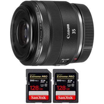 Canon RF 35mm f/1.8 Macro IS STM + 2 SanDisk 128GB Extreme PRO UHS-II 300 MB/s + PDF 15 Técnicas para Melhorar as suas Fotografias - 1