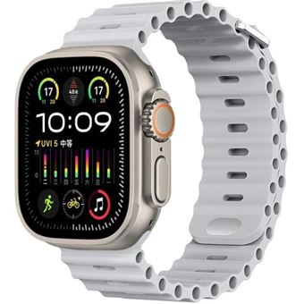 Bracelete Ocean Waves Antiimpacto para Apple Watch Series 10 42mm | Cinzento - 1