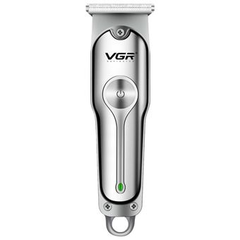 Kit Barbearia Homem VGR V071 | Lâmina Aço e Autonomia Longa | Prateado - 1
