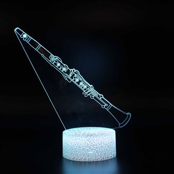 Lâmpada 3D HSMY | Infantil | Multicolorido com Controlo Remoto | Instrumento Musical | 810 - 1