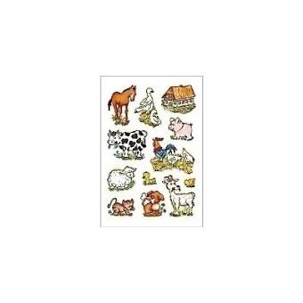 Herma Decor – Set 3 Fogli Adesivi Animali Della Fattoria, In Plastica Resistente, Forme Irregolari, Per Decorazione Creativa - 6