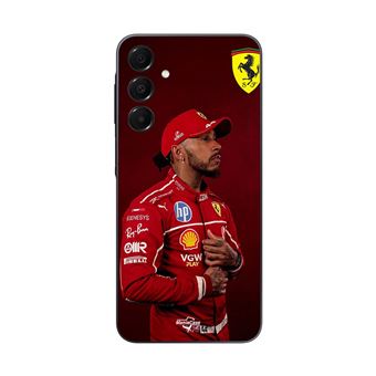 Capa Maniacase para Samsung Galaxy A15 | Lewis Hamilton - Papel De Parede Oficial Da Ferrari - 1