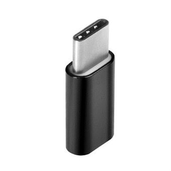 Adaptador Universais Micro USB Type C - Preto - 1