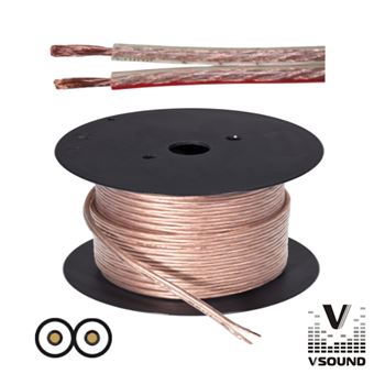 Cabo Coluna Vsound 2X4.00Mm Transparente Paralelo - 1