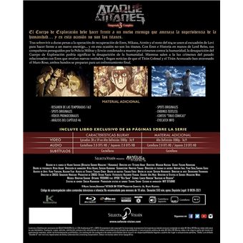 Shingeki No Kyojin (attack On Titan) 3 Temporadas - Blu-ray