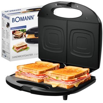 Máquina para Fazer Sanduíches Bomann ST 6074 CB | Preto - 1