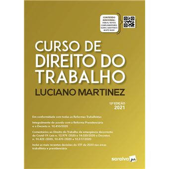 Curso de Direito do Trabalho - 12ªEdição 2021 - 1