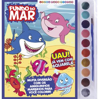 Fundo Do Mar Livro Para Pintar Com Aquarela - 1