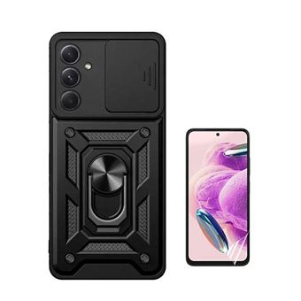 Kit Película Hydrogel Full Cover Frente + Capa Magnetic Military Defender Slide Window Anti-Impacto Phonecare para Samsung Galaxy A35 5G - Preto - 1