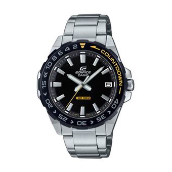 Relógio Casio EFV-120DB-1AVUEF Preto, Amarelo - 1