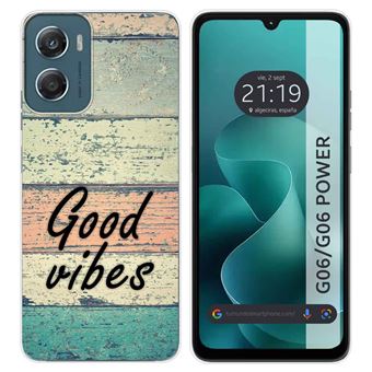 Capa de Silicone TUMUNDOSMARTPHONE para Motorola Moto G06 / G06 Power 4G | Estampa de madeira 01 desenho - 1