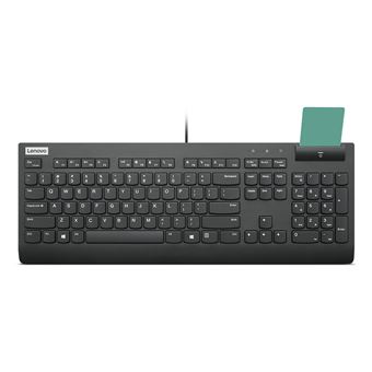 Teclado com Fios Lenovo Smartcard Wired Keyboard II | Idioma: Finlandês, Sueco | Preto - 1