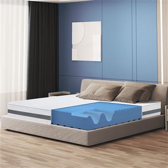Colchão de Casal King Size de Memória The White Stone | 220x220 | Ortopédico | Altura 20 cm - 1