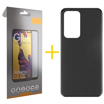 Pack 1 x Película de Vidro Temperado Full + Capa skyhe Xiaomi 12 Lite Silicone Liso - Preto - 1