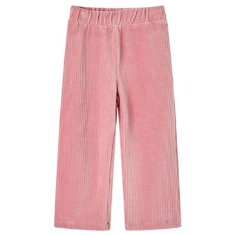 Calças para criança | vidaXL | bombazina rosa-claro 92 | 1,5 a 2 anos - 1