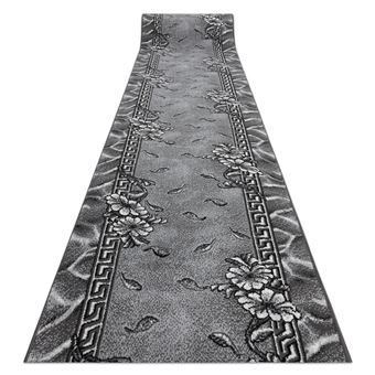 Passadeira RugsX BCF Morad Trio Flores Folhas | Cinzento | 100 cm | 100X820 cm - 1