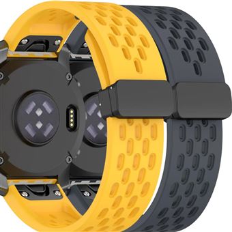 Pack 2x Bracelete Antiimpacto SnapFlow para Garmin Fenix 8 Pro Amarelo e Cinzento - 1