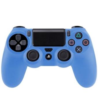 Capa Protectora em Silicone para Comando PS4 Azul - 1