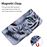 Capa PU padrão impresso com suporte tigre para Samsung Galaxy A50_3