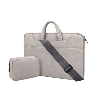 Mala HSMY com Saco do Adaptador para Computador Portátil 15.6 '' | Cinza | 405 x 285 x 30 mm - 1