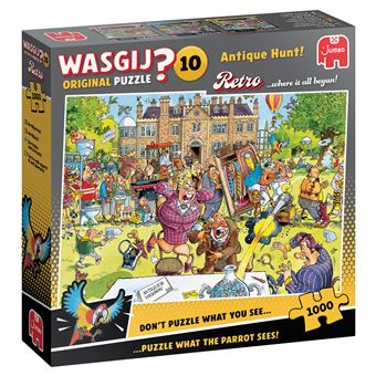 Puzzle Jumbo Wasgij No License Retro Original 10 - Antique Hunt! (1000 pieces) | 1000 Peças - 1