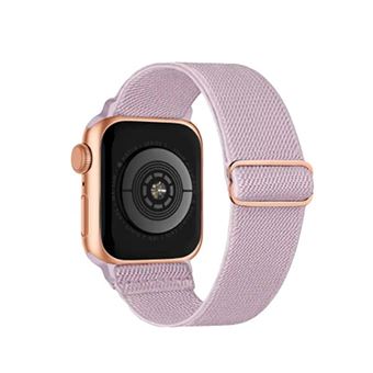 Bracelete de Nylon Ajustável CapaSmart para Apple Watch SE 3 | 40mm | Rosa - 1