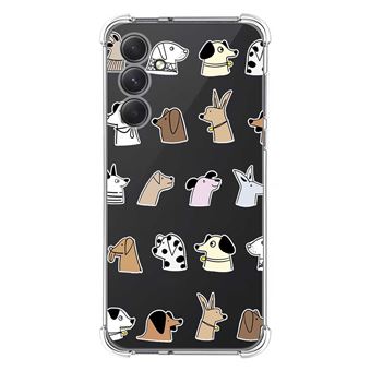 Capa Tumundosmartphone de silicone anti-choque para Samsung Galaxy A54 5G com design de cachorro de desenho animado - 1