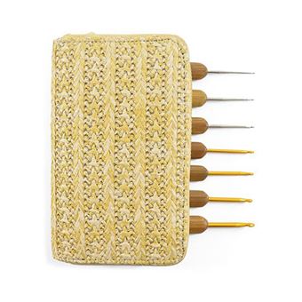 Kit de Agulhas de Crochet Círculo Ci334394-20 com Cabo Bambu | 1,25mm-4mm | 7 Unidades - 1