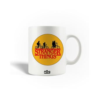 Caneca Maniacase Stranger Things logotipo Fundo amarelo - 1