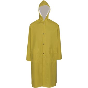 Capa de chuva comprida resistente e impermeável + capuz vidaXL | XL - 1