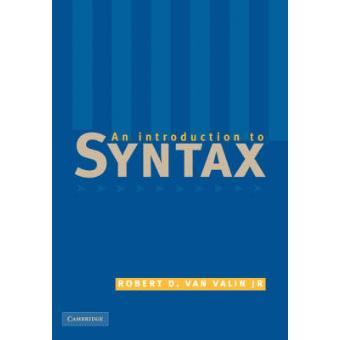 An Introduction to Syntax - Paperback - 2001 - 1
