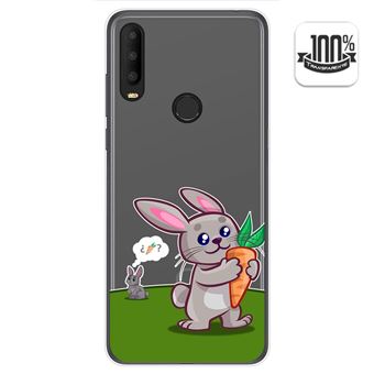 Capa Tumundosmartphone de Gel Transparente para Alcatel 3X 2020 Cartoon Rabbit design - 1
