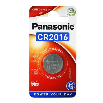 Pilha de Lítio 3V Panasonic CR2016 SIlver - 1