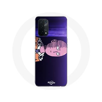 Capa Maniacase para Oppo A74 5G Saitama One Punch Man Anime Pôster Roxo - 1